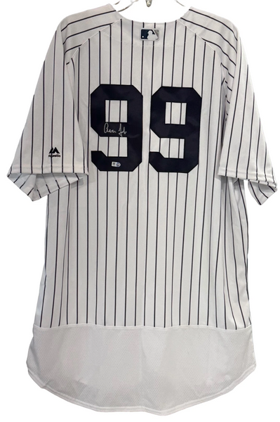 Aaron Judge Signed NY Yankees Majestic Flex Game Jersey 2018 Auto MLB Holo COA