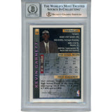 Kevin Garnett Autographed 95-96 Topps Finest #115 Trading Card Beckett 50847