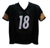 Diontae Johnson Autographed/Signed Pro Style Black XL Jersey Beckett 37097