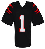 Ja'Marr Chase Signed Black Custom Football Jersey - (JSA)