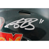 AJ Brown Autographed/Signed Philadelphia Eagles SB LIX Mini Helmet Beckett 50201
