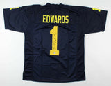 Braylon Edwards Signed Michigan Wolverines Jersey (PSA COA) Browns Pro Bowl W.R.