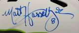MATT HASSELBECK SIGNED SEAHAWKS LUNAR ECLIPSE SPEED AUTHENTIC HELMET BECKETT COA