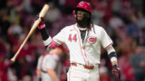 Elly De La Cruz Signed Cincinnati Reds 35x43 Framed Jersey (Beckett) All Star SS