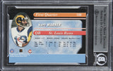 Rams Kurt Warner Signed 1999 Collector's Edge Odyssey #123 Card BAS Slab 2