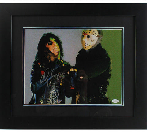Alice Cooper Signed Framed 11x14 Photo - Being Choked by Jason V