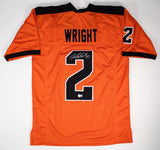 Nahshon Wright Signed Oregon State Beavers Jersey (Beckett) 2021 Cowboys Pick/DB