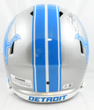 Isaac TeSlaa Autographed Detroit Lions F/S Speed Helmet - Beckett W Hologram