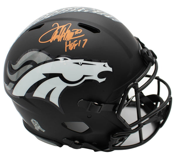 Terrell Davis Signed Denver Broncos Speed Authentic STS5 NFL Helmet with HOF 17