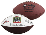 Doak Walker Authentic Signed Baden White Panel Logo Football BAS #BY103585