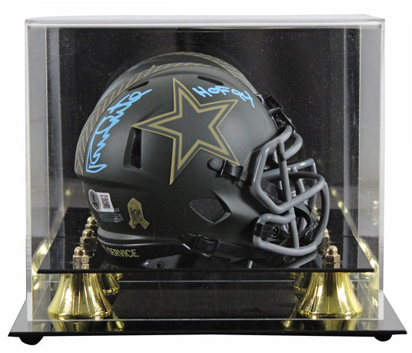 Cowboys Randy White "HOF 94" Signed 2025 STS IV Speed Mini Helmet w/ Case BAS W