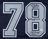 Drew Pearson, Randy White & Tony Hill Signed Dallas Cowboys Jersey / JSA COA