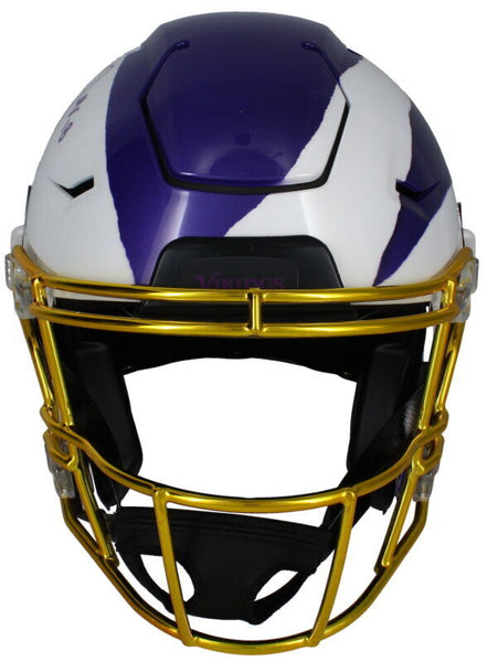 authentic washington & jefferson football helmets Justin Jefferson Autographed Vikings Ripped Authentic SpeedFlex Helmet – Super Sports Center