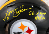 Lynn Swann Signed F/S Steelers Speed Authentic Helmet w/HOF SB MVP-BeckettW Holo