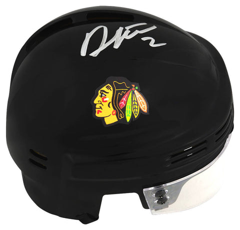 Duncan Keith Signed Chicago Blackhawks Black Hockey Mini Helmet - (SCHWARTZ COA)