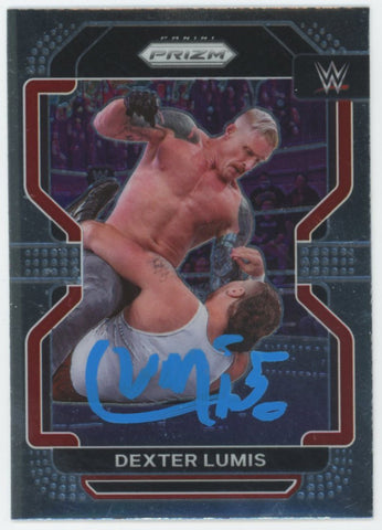 Dexter Lumis WWE Authentic Signed 2022 Panini Prizm #128 Card BAS #BS86751
