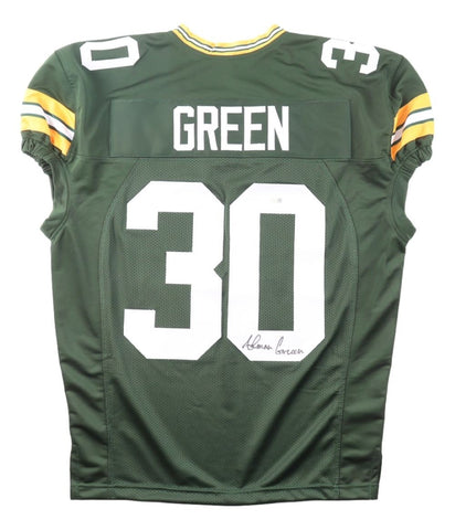 Ahman Green Green Bay Signed Green Pro Cut Football Jersey JSA QR Hologram