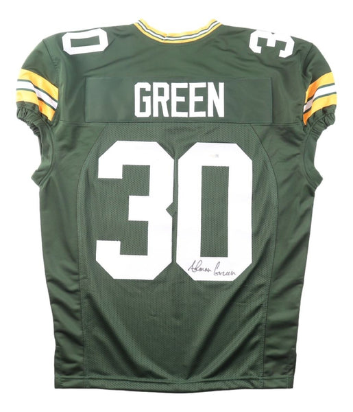 Ahman Green Green Bay Signed Green Pro Cut Football Jersey JSA QR Hologram