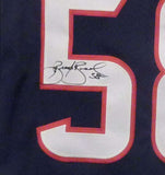 Brooks Reed Autographed/Signed Houston Texans Blue XL Jersey 15037