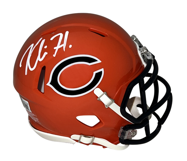 KHALIL HERBERT AUTOGRAPHED CHICAGO BEARS 2022 SPEED MINI HELMET BECKETT