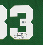 Larry Bird Signed Boston Celtics Mitchell and Ness Green Jersey