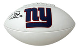 Odell Beckham Signed New York Giants Logo Football JSA QR