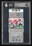 Lamar "Bo" Jackson Signed 2025 Ohio State Buckeyes Game Ticket -Beckett Encapsld