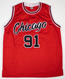 Dennis Rodman Signed Chicago Bulls Jersey (JSA COA) 7xNBA Rebound Champ /Forward