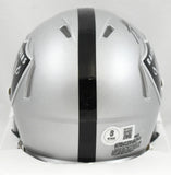 Ashton Jeanty Autographed Las Vegas Raiders Speed Mini Helmet - Beckett W Holo