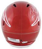 Patriots Tedy Bruschi Signed Flash Full Size Speed Rep Helmet BAS Witnessed
