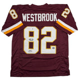 Autographed/Signed Michael Westbrook Washington Maroon Jersey JSA COA