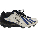 Chris Warren Signed Dallas Cowboys Game Used Sz 13 Adidas Cleats Beckett 54988