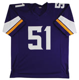 Blake Cashman Authentic Signed Purple Pro Style Jersey Autographed BAS Witnessed