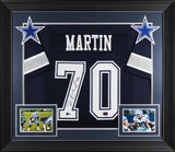 Zack Martin Authentic Signed Navy Blue Pro Style Framed Jersey BAS Witnessed