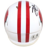 Zack Baun Autographed/Signed Wisconsin Badgers Mini Helmet Beckett Witness 52885