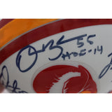 Lee Roy Selmon +4 Tampa Bay Buccaneers Signed 75-96 Mini Helmet Beckett 57261