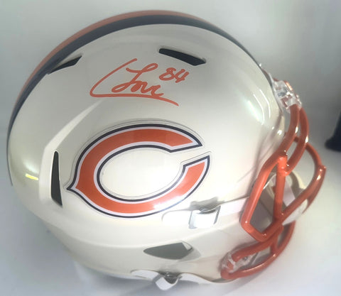 Bears COLTSON LOVELAND Signed Full Size RETRO Replica Speed Helmet AUTO - BAS