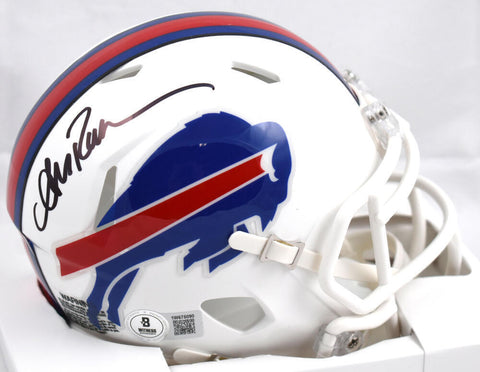 Andre Reed Autographed Buffalo Bills Speed Mini Helmet - Beckett W Holo *Black