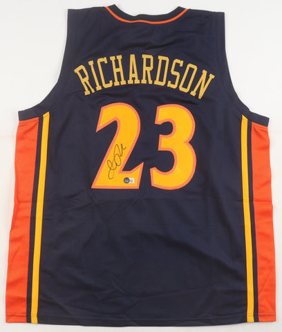Jason Richardson Signed Golden State Warriors Hardwood Classic Jersey (Beckett)