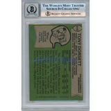 Tony Dorsett Autographed 1978 Topps #315 HOF 10 Grade Card Beckett 46494