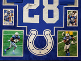 FRAMED INDIANAPOLIS COLTS JONATHAN TAYLOR SIGNED JERSEY JSA COA