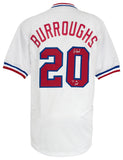 Jeff Burroughs Signed White T/B Custom Baseball Jersey w/74 MVP - (SCHWARTZ COA)