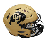 Travis Hunter Signed Colorado Buffaloes Speed Flex Authentic Gold NFL Helmet