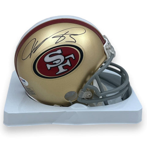 49ers Vernon Davis Autographed Signed Mini Helmet - PSA DNA