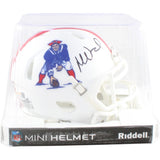 Mike Vrabel Autographed/Signed New England Patriots 82-89 TB Mini JSA 58527