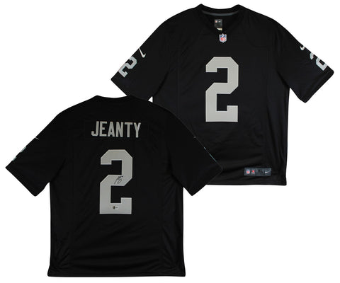 Raiders Ashton Jeanty Authentic Signed Black Nike Limited Jersey BAS Witnessed