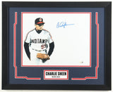 Charlie Sheen Signed "Major League " 18" x 22" Framed Photo Display "Wild Thing"