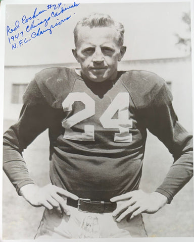 Cardinals QB and Packers Head Coach RED COCHRAN (d) Signed 8x10 Photo #5 AUTO