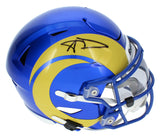 Aaron Donald Autographed Rams Mid-Size Speedflex MIDI Helmet Beckett
