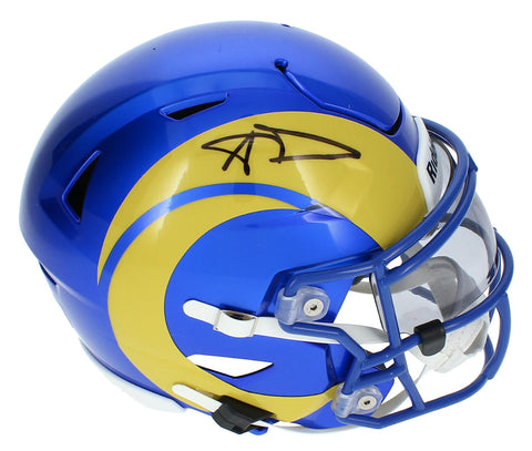 Aaron Donald Autographed Rams Mid-Size Speedflex MIDI Helmet Beckett